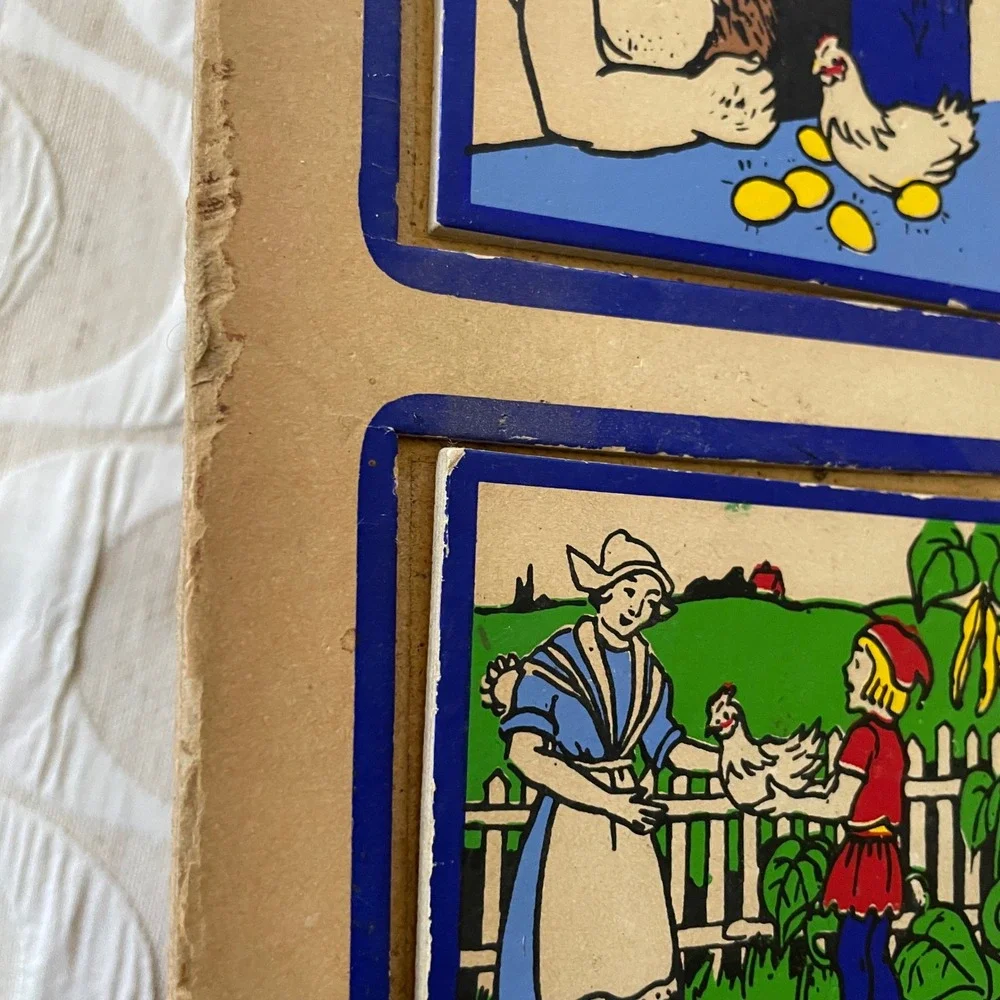 Vintage See-Quees by Judy Jack and the Beanstalk Wooden Sequence Puzzle 110124